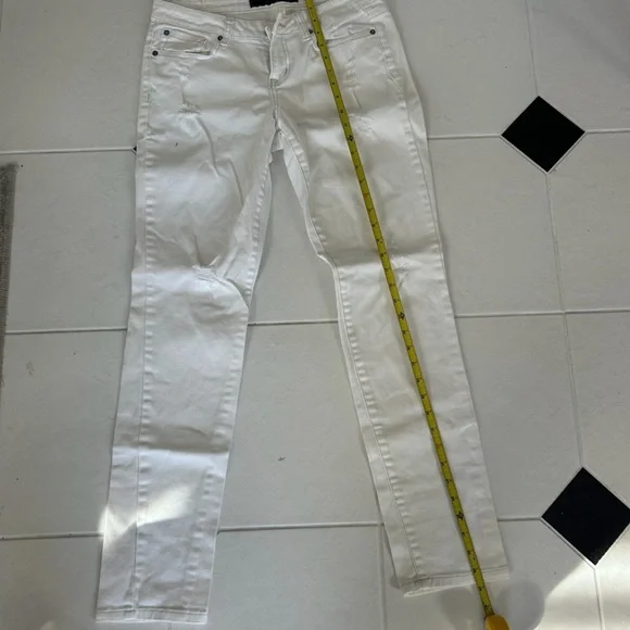 Jessica Simpson Women's Cream White Skinny Jeans Stretch Denim Size 30 - Picture 7 of 11